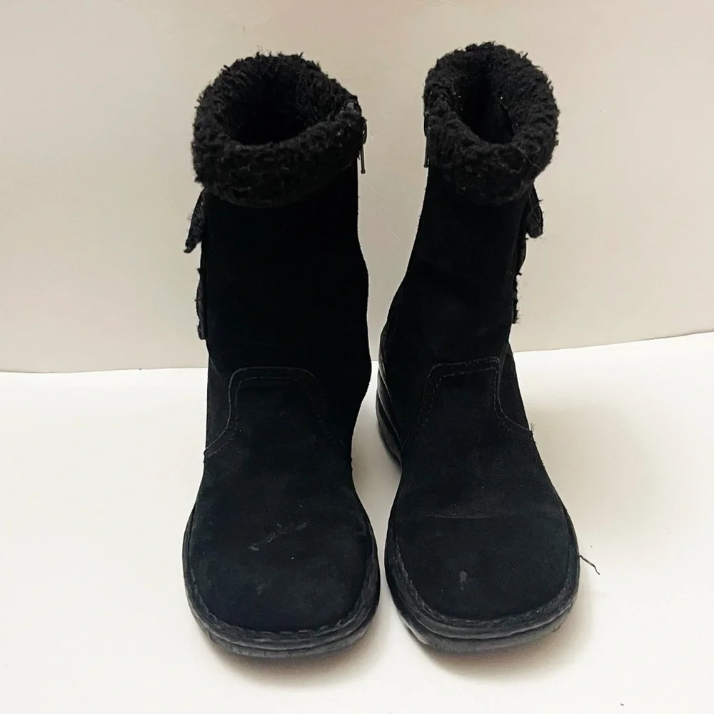 Vintage Y2K American Eagle Outfitters Black Suede Boots Winter Ski Casual